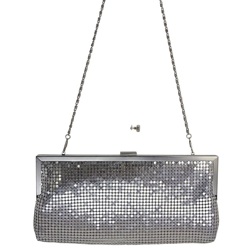 Special‎ Event Metal Silver Mesh Clutch Evening Bag Shoulder Bag